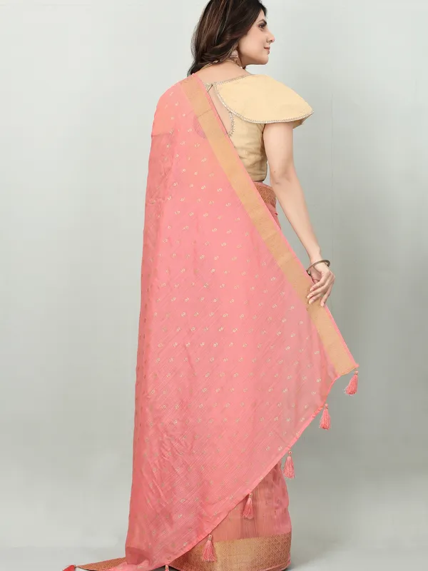 Suha_Womens_Grand_Fashion_Ethnic_Pink_Color_Saree