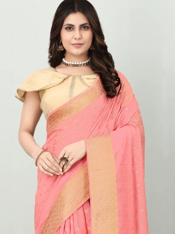 Suha_Womens_Grand_Fashion_Ethnic_Pink_Color_Saree