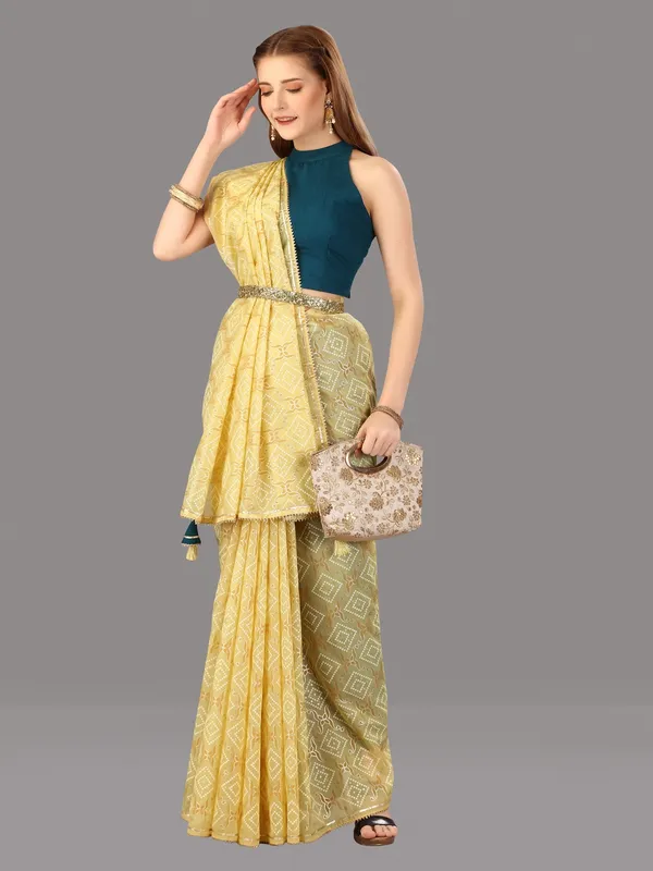 Suha_Womens_Grand_Fashion_Ethnic_Yellow_Color_Saree