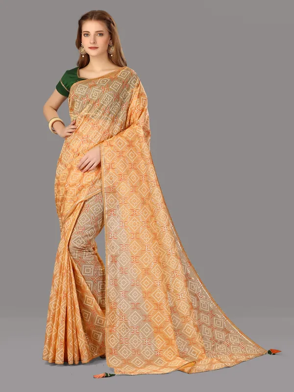 Suha_Womens_Grand_Fashion_Ethnic_Orange_Color_Saree