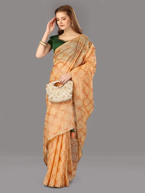 Suha_Womens_Grand_Fashion_Ethnic_Orange_Color_Saree