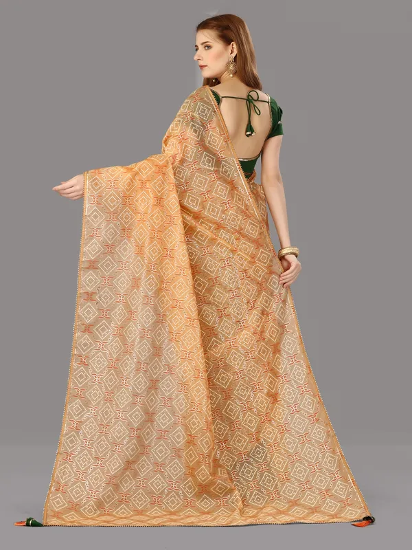 Suha_Womens_Grand_Fashion_Ethnic_Orange_Color_Saree