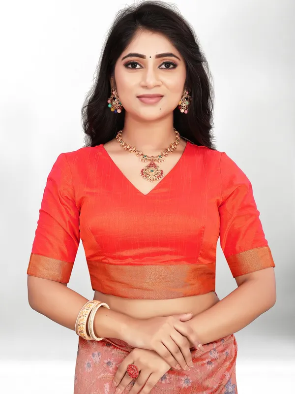 Suha_Womens_Grand_Fashion_Ethnic_Peach_Color_Saree