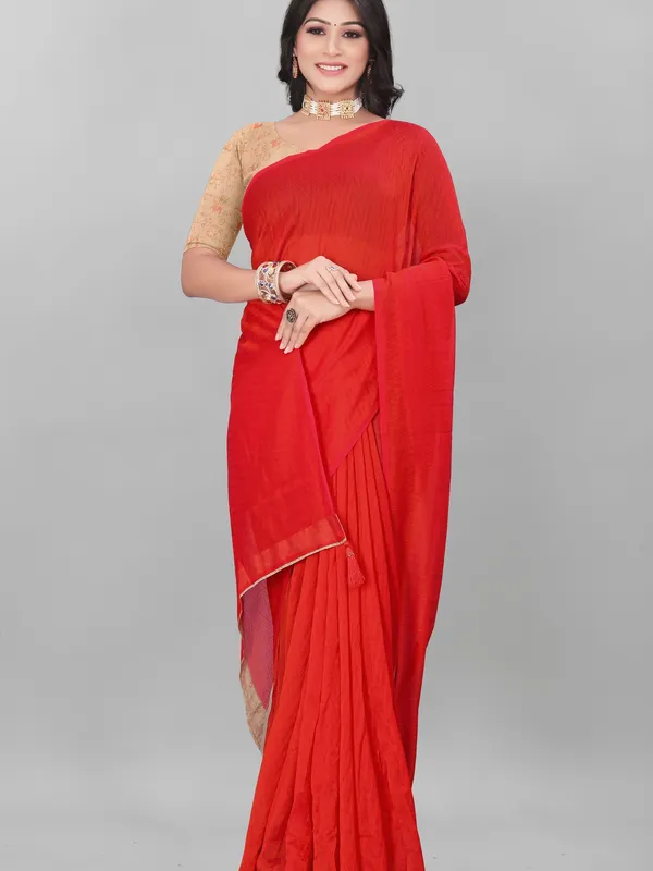 Suha_Womens_Grand_Fashion_Ethnic_Red_Color_Saree