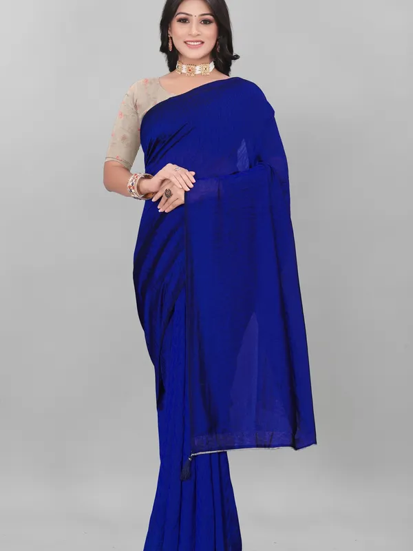 Suha_Womens_Grand_Fashion_Ethnic_Blue_Color_Saree