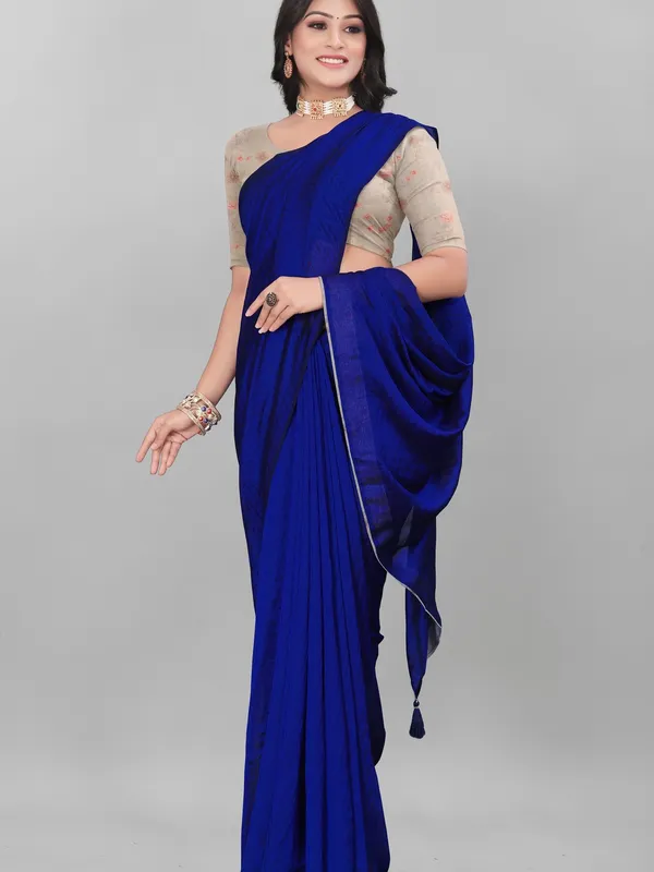 Suha_Womens_Grand_Fashion_Ethnic_Blue_Color_Saree