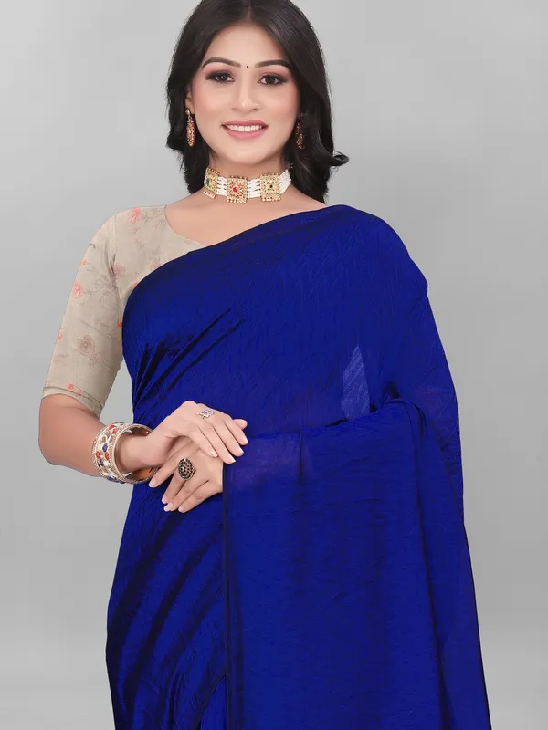 Suha_Womens_Grand_Fashion_Ethnic_Blue_Color_Saree