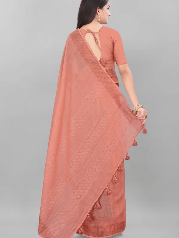 Suha_Womens_Grand_Fashion_Ethnic_Peach_Color_Saree