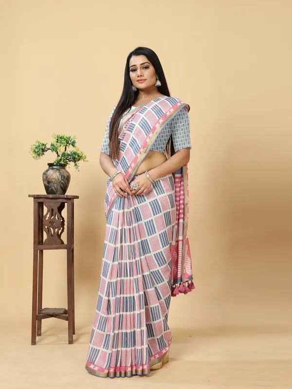 Suha_Womens_Grand_Fashion_Ethnic_Blue_Color_Saree