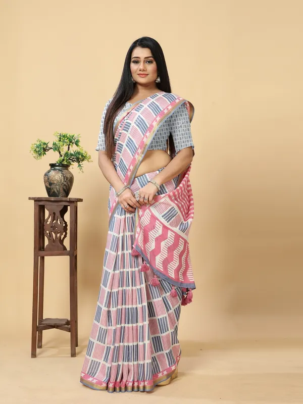 Suha_Womens_Grand_Fashion_Ethnic_Blue_Color_Saree