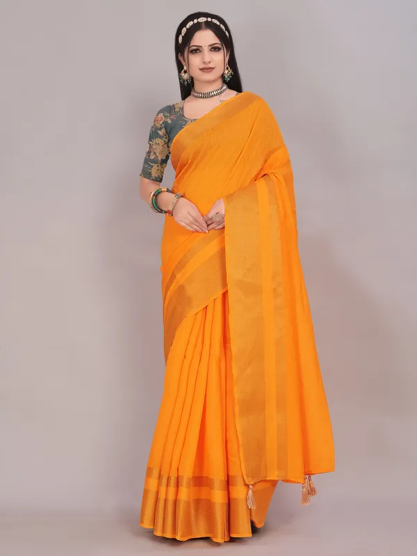 Suha_Womens_Grand_Fashion_Ethnic_Mustard_Color_Saree