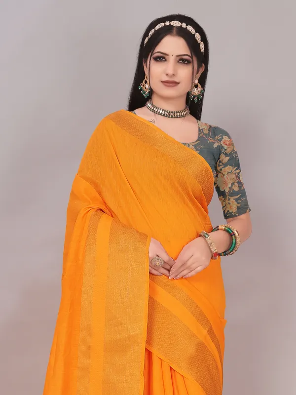 Suha_Womens_Grand_Fashion_Ethnic_Mustard_Color_Saree