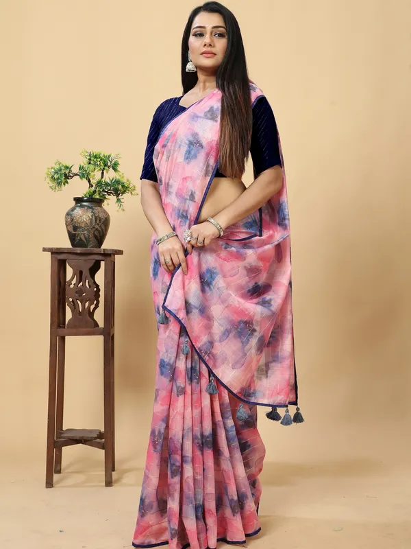 Suha_Womens_Grand_Fashion_Ethnic_Pink_Color_Saree