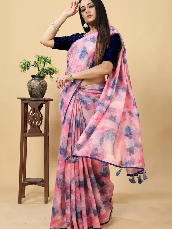 Suha_Womens_Grand_Fashion_Ethnic_Pink_Color_Saree