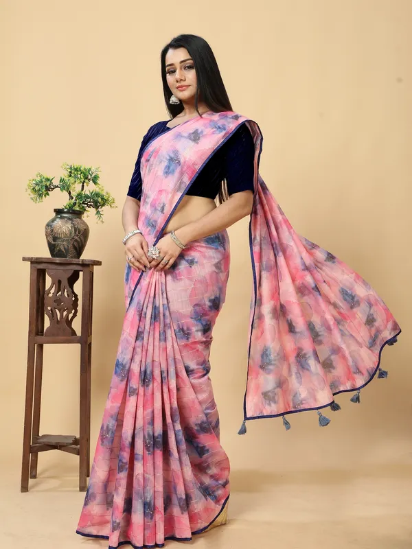 Suha_Womens_Grand_Fashion_Ethnic_Pink_Color_Saree