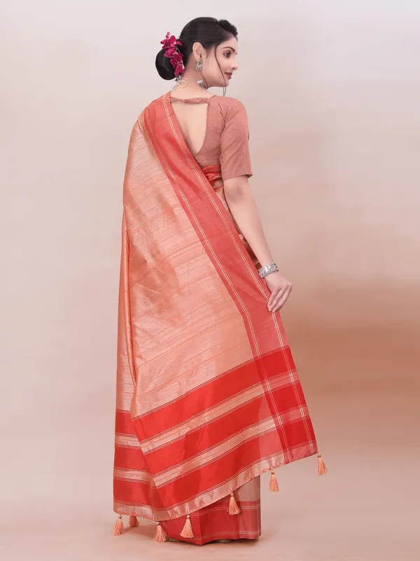 Suha_Womens_Grand_Fashion_Ethnic_Peach_Color_Saree