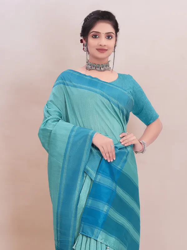 Suha_Womens_Grand_Fashion_Ethnic_Blue_Color_Saree