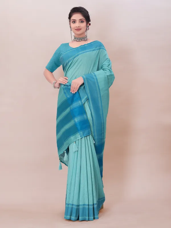 Suha_Womens_Grand_Fashion_Ethnic_Blue_Color_Saree