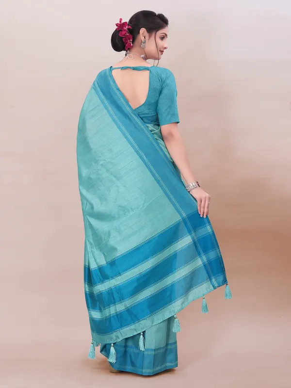 Suha_Womens_Grand_Fashion_Ethnic_Blue_Color_Saree