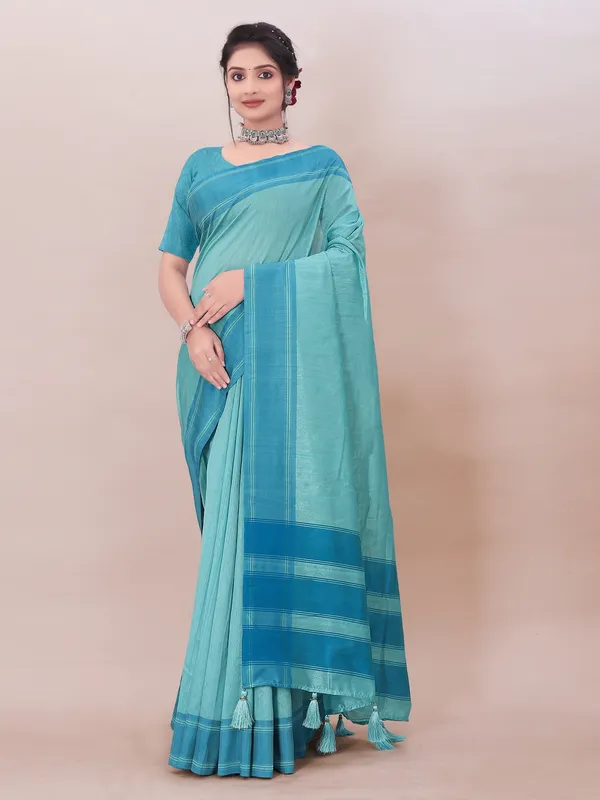 Suha_Womens_Grand_Fashion_Ethnic_Blue_Color_Saree