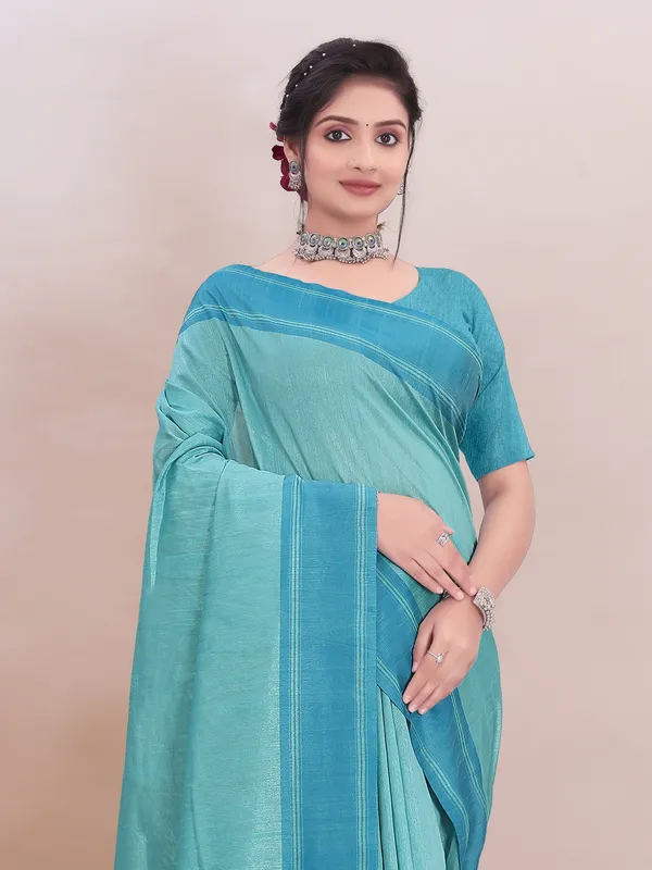 Suha_Womens_Grand_Fashion_Ethnic_Blue_Color_Saree