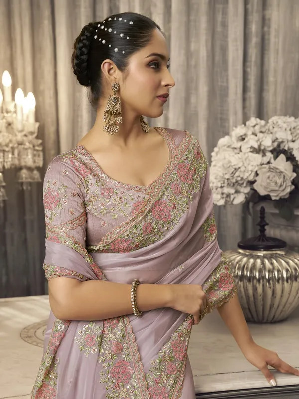 Suha_Womens_Premium_Fashion_Ethnic_Purple_Color_Saree