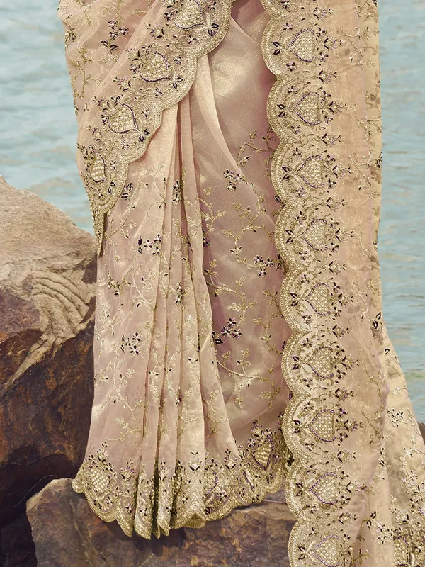 Suha_Womens_Premium_Fashion_Ethnic_Brown_Color_Saree