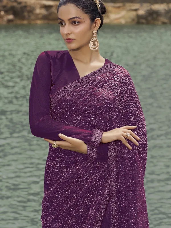 Suha_Womens_Premium_Fashion_Ethnic_Maroon_Color_Saree