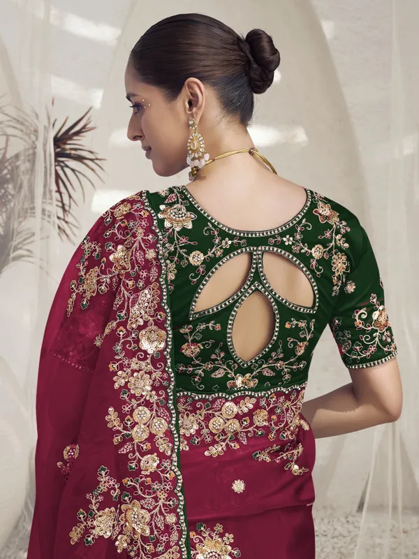 Suha_Womens_Premium_Fashion_Ethnic_Red_Color_Saree