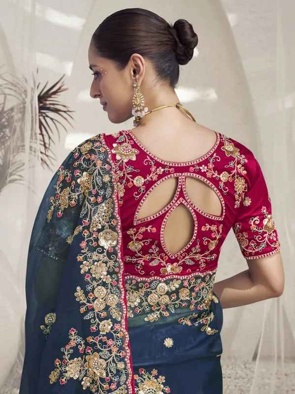 Suha_Womens_Premium_Fashion_Ethnic_Green_Color_Saree