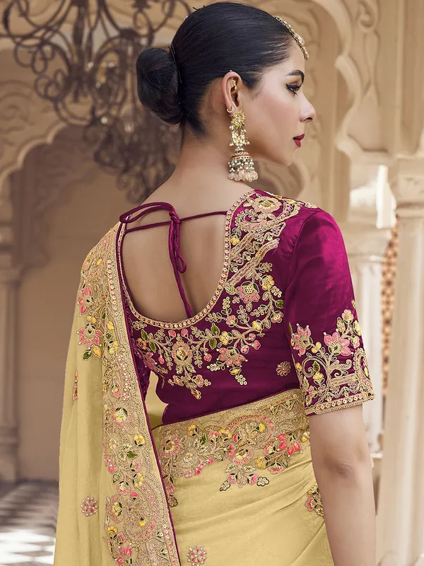 Suha_Womens_Premium_Fashion_Ethnic_Yellow_Color_Saree