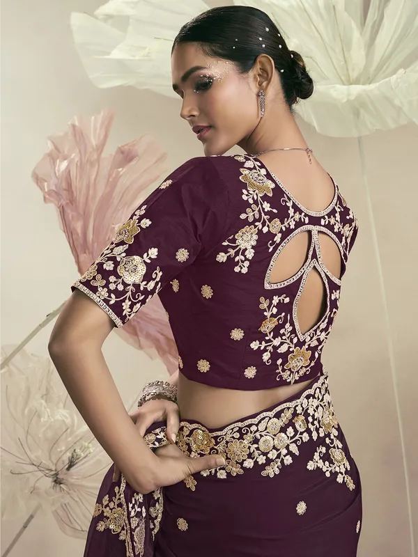 Suha_Womens_Premium_Fashion_Ethnic_Purple_Color_Saree