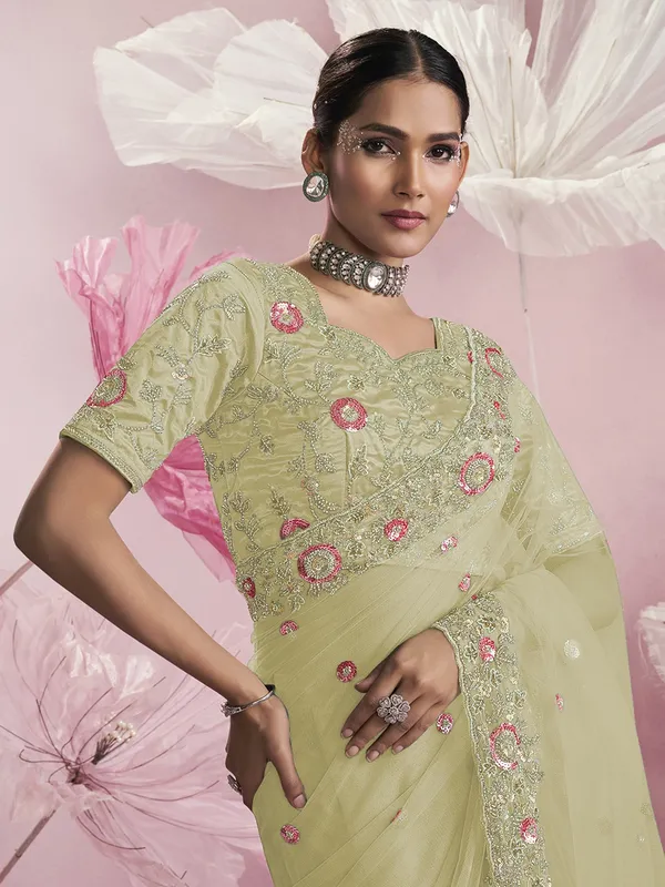 Suha_Womens_Premium_Fashion_Ethnic_Yellow_Color_Saree