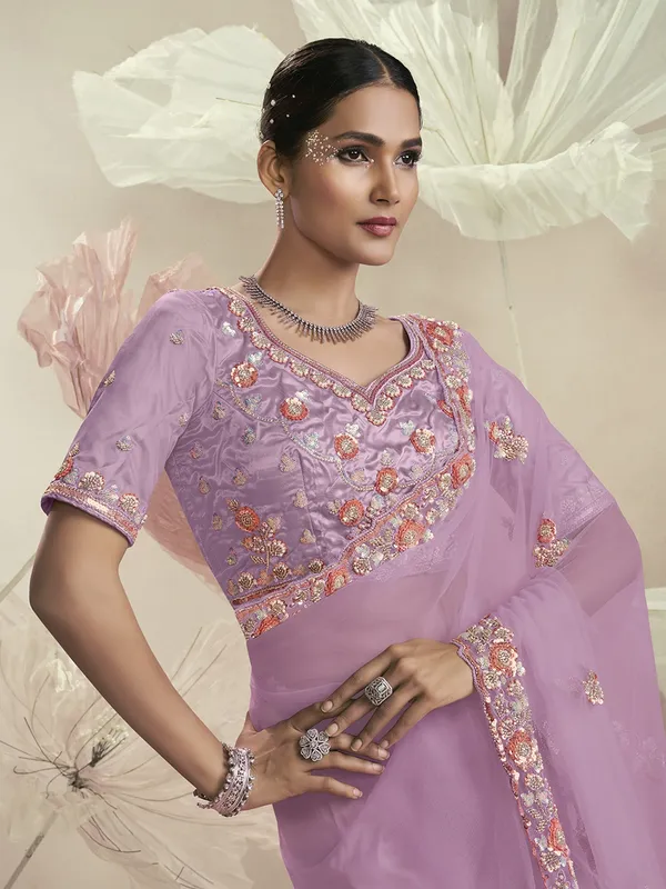 Suha_Womens_Premium_Fashion_Ethnic_Purple_Color_Saree