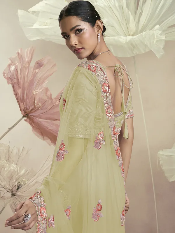 Suha_Womens_Premium_Fashion_Ethnic_Yellow_Color_Saree