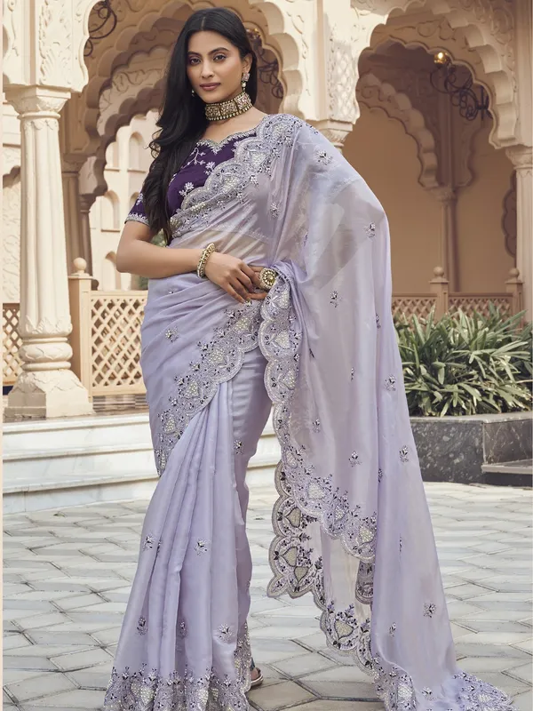 Suha_Womens_Premium_Fashion_Ethnic_Purple_Color_Saree