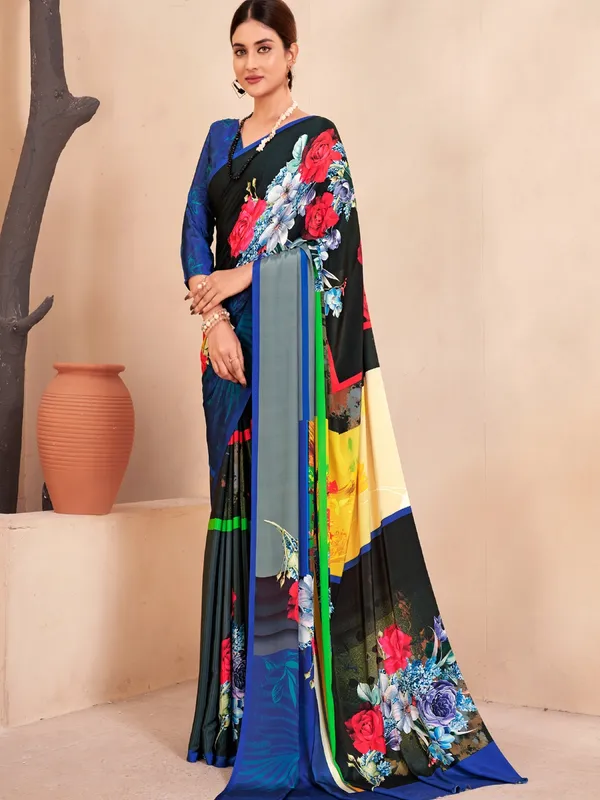 Suha_Womens_Fashion_Ethnic_Multicolor_Printed_Saree