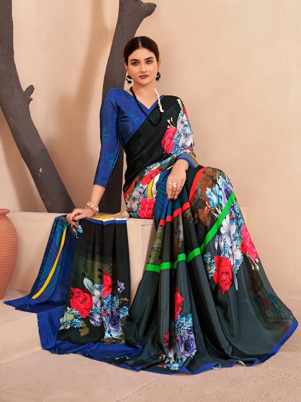 Suha_Womens_Fashion_Ethnic_Multicolor_Printed_Saree