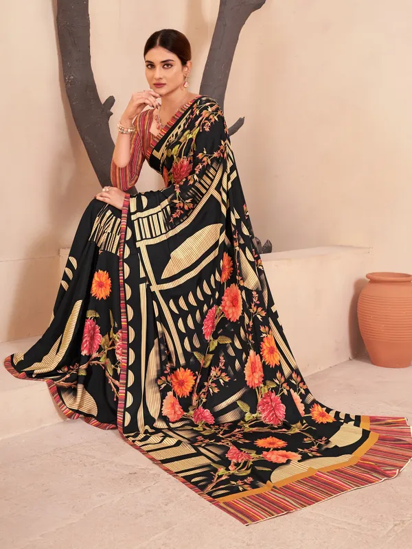 Suha_Womens_Fashion_Ethnic_Multicolor_Printed_Saree