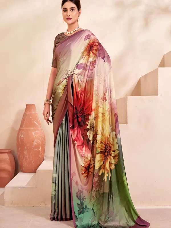 Suha_Womens_Fashion_Ethnic_Multicolor_Printed_Saree