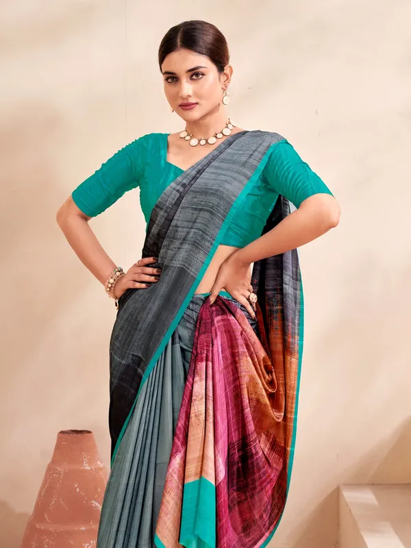 Suha_Womens_Fashion_Ethnic_Multicolor_Printed_Saree