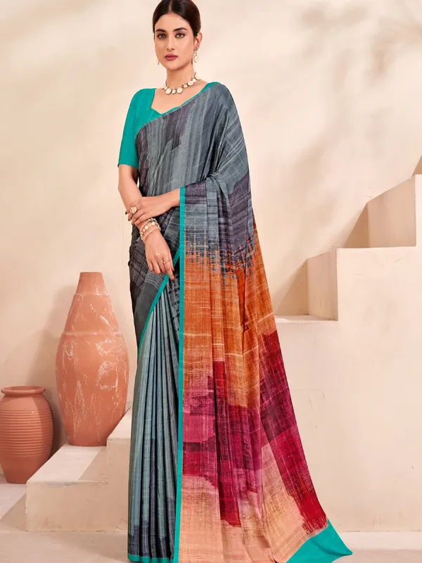 Suha_Womens_Fashion_Ethnic_Multicolor_Printed_Saree