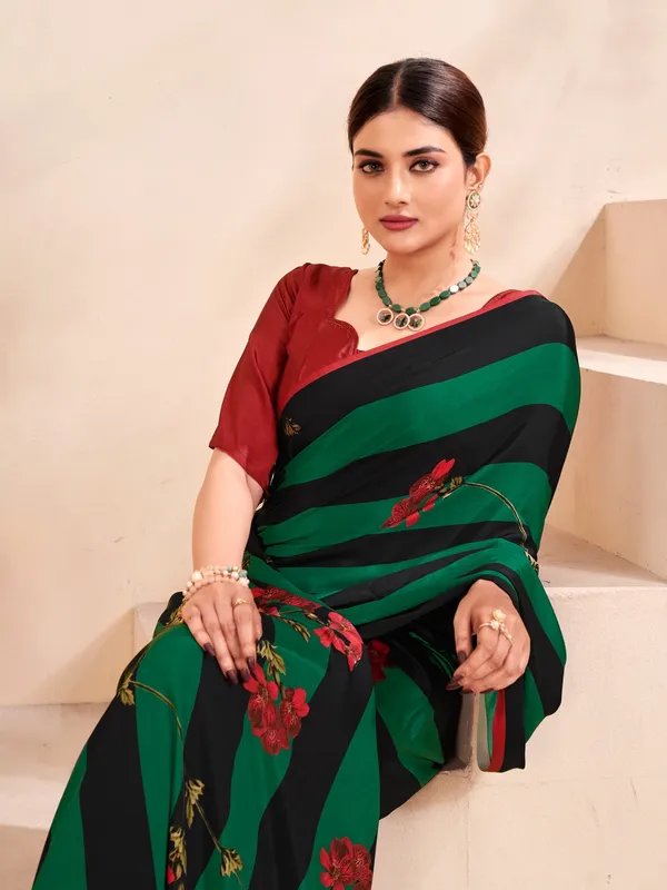 Suha_Womens_Fashion_Ethnic_Multicolor_Printed_Saree