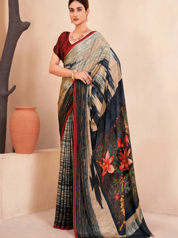 Suha_Womens_Fashion_Ethnic_Multicolor_Printed_Saree