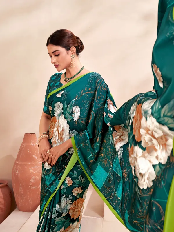 Suha_Womens_Fashion_Ethnic_Multicolor_Printed_Saree