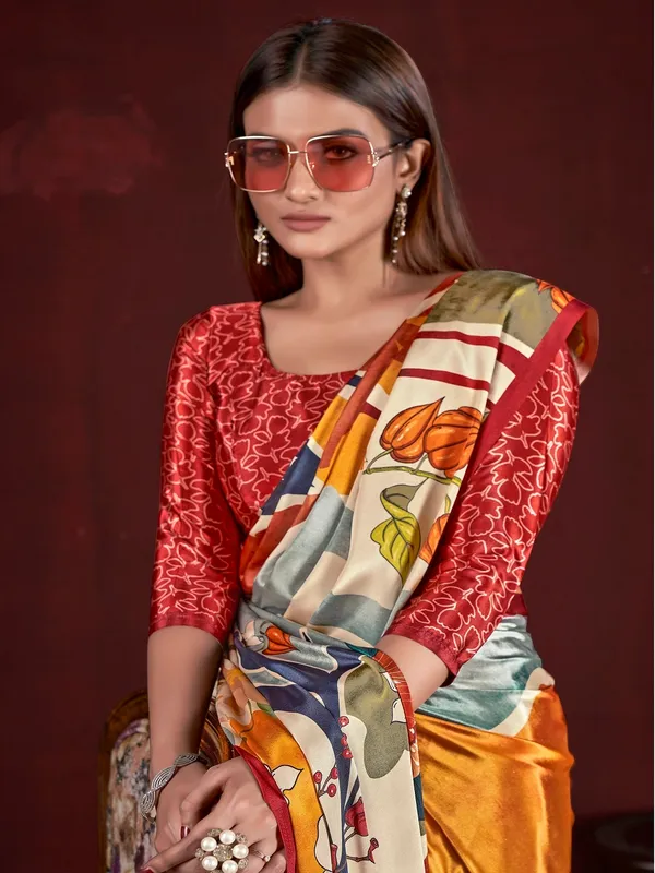 Suha_Womens_Fashion_Ethnic_Multicolor_Printed_Saree