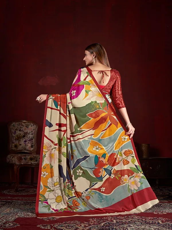 Suha_Womens_Fashion_Ethnic_Multicolor_Printed_Saree