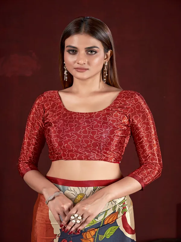 Suha_Womens_Fashion_Ethnic_Multicolor_Printed_Saree