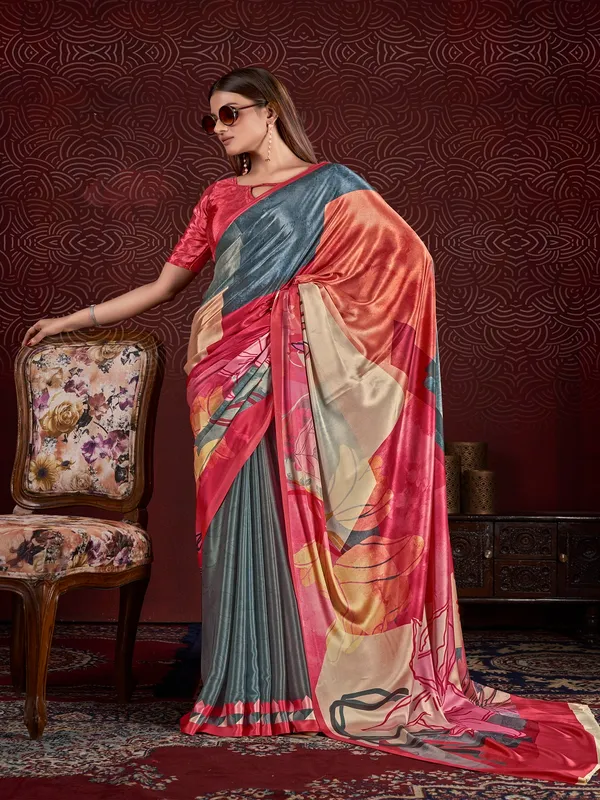 Suha_Womens_Fashion_Ethnic_Multicolor_Printed_Saree