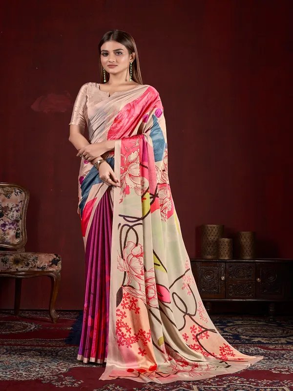 Suha_Womens_Fashion_Ethnic_Multicolor_Printed_Saree